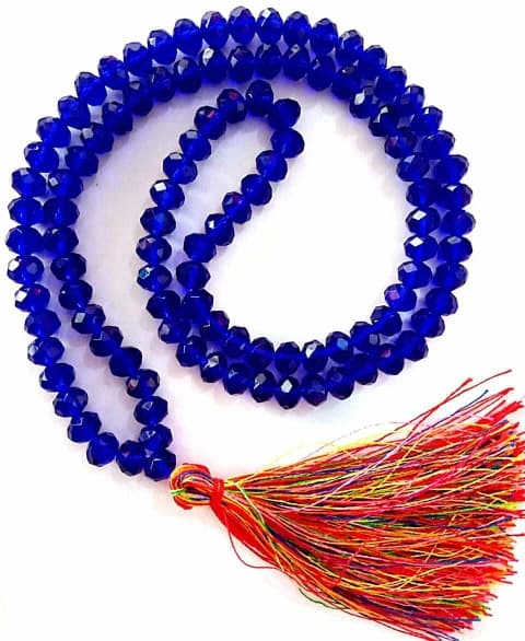 Blue Crystal Mala for Jap, Meditation & Healing Blue Crystal Mala for Jap, Meditation & Healing