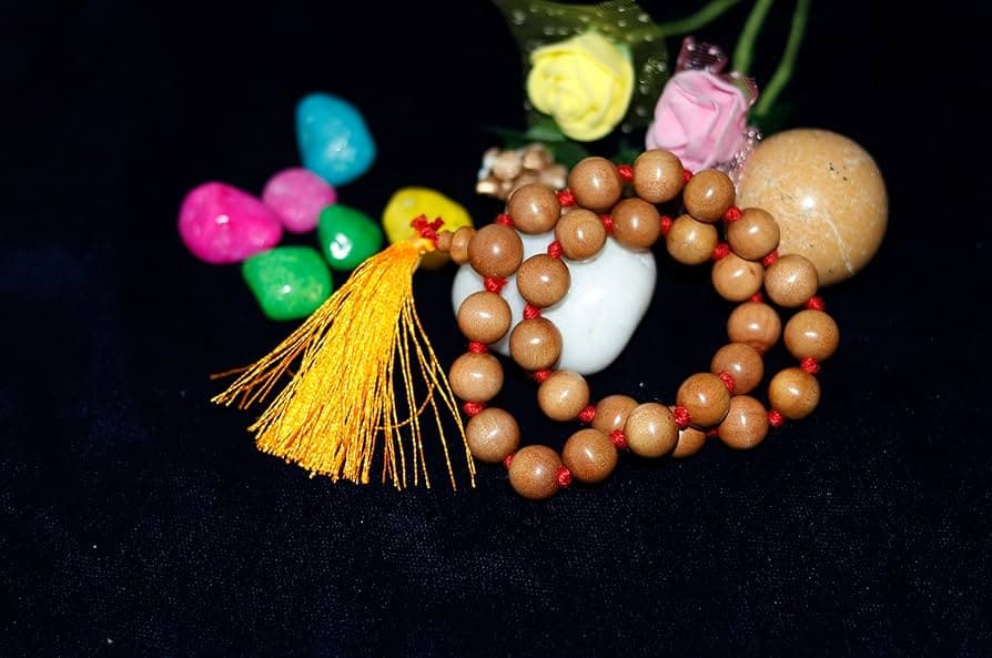 Top Trends® Natural Knotted Sandalwood Mala / Original Chandan Japa Mala Top Trends® Natural Knotted Sandalwood Mala / Original Chandan Japa Mala